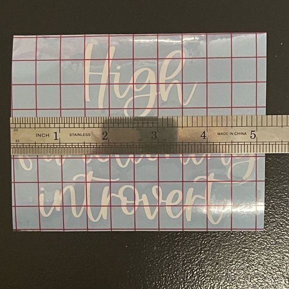 High Functioning Introvert Car Decal - Picture 4 of 5